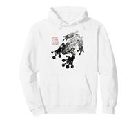 Frog Japanese Ink Wash Traditional Asian Art Sudadera con Capucha