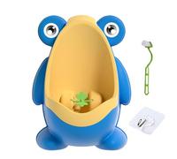 Frog Kid Urinal, Potty Training, Portable Lightweight Easy Clean Compact Sturdy Build Easy Install Detachable Strong Material, Travel Potty for Outdoor Long Ride, 8.86x6.3x11.42Inches, Blue, Green