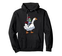 Frog Knight Riding a Goose Medieval Fantasy Sudadera con Capucha