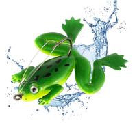 Frog Lure - String, 2.16 in Fishing Lure Realistic Frog Design | Durable Bass Bait Lifelike Swimming Action, Soft FrogLure For Freshwater Fishings, Bass, Angling, Sport Fishing