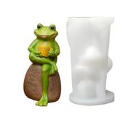 Frog Mold - Decorative Mold For Garden Creations | Soft Silicone With Non-Stick Finish, Reusable Casting Tool, Versatile Craft Application, For Concrete, Clay, Resin, Candle Making