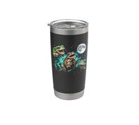 Frog Moon - Divertida rana para amantes de las ranas Vaso térmico de acero inoxidable de doble pared
