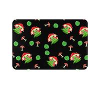 Frog Mushroom Lotus Leaf Alfombrillas para interiores y exteriores Alfombrillas para entrada Alfombrillas para el hogar Alfombrillas antideslizantes para puertas de bienvenida para áreas con gran tr