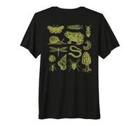 Frog Mushroom Moth Vintage Biology Goblincore Aesthetic Camiseta Premium