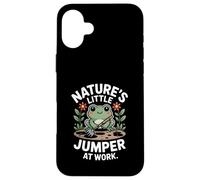 Frog Natures Little Jumper En El Trabajo Carcasa para iPhone 16 Plus