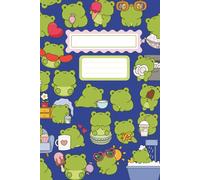 Frog Night Notes: Navy Blue Pastel Notebook for Deep Thoughts and Dumb Doodles: Funny Kawaii Frog Journal with Matte Softcover and 120 Lined Pages - ... Owls, Animal Fans, Gifts, and Dream Planning