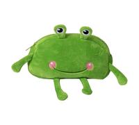 Frog Pencil Case - Large Capacity Plush School Supplies Bag - Creative Stuffed Frog Cosmetic Bag - Cartoon Theme Crayon Pouch For Pens - Pencils, Erasers - Plush Pencil Pouch - Cute Pencil Box,