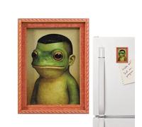 Frog Photo Frame Fridge Magnets - Funny Memo Board & Home Appliance Decoration For Home, Office, Kitchen, Classroom, Dorm Room, Whiteboard, Locker, Apartment, Collectors
