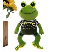 Frog Plush - Cuddly Smiling Decorative Throw Pillows - Adorable Plush Toys Stuffed Animal,| Frog Stuffed Animal Provides Excellent Hand-feel Comfort Tailored For Bedroom Relaxation And Daily Stress Re
