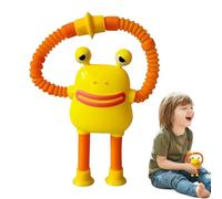 Frog Pop Tubes Toy - Animal Telescopic Suction Cup Fidget, Sensory for Kids | Educational Interactive Boys Girls Learning Motor Skills Play Activity