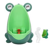 Frog Potty Training Urinal,Cute Portable Frog Shape Pee Trainer for Boys Kids Pee Stand, Large Capacity Children Standing Urinalfor with Funny Aiming Target (Green)