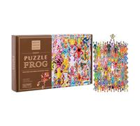Frog Puzzle - Fun Frog Wooden Learning Activity, Animal Art Puzzle, Educational Toy | Parent-Child Interaction Game E, Early Childhood Learning Aid For Recognition Home Yard Patio Travel