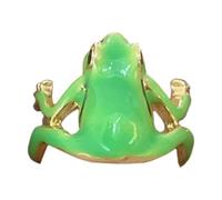 Frog Rings, Adjustable Tree Frog Shaped Jewelry, Zinc Alloy, Cute Vintage Finger Band, Realistic Animal Design, Funny Stocking Stuffer For Women, Girls, Gift For Nature Lovers