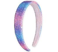 FROG SAC Diademas con purpurina para niñas, diadema ancha brillante para niñas, accesorios para el cabello, bonitas bandas brillantes para el cabello para niños, diadema gruesa para niños (teñido