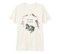 Frog Sapo Ciclo de Vida Profesor de Biología Ciencia Vintage Camiseta Premium