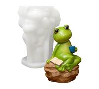 Frog Silicone Mold, Non-Stick Silicone Garden Decor, Plaster Craft Making Mold, for Concrete, Clay, Candle Making, Outdoor Home Yard Pathway, Backyard Patio Driveway Window Room
