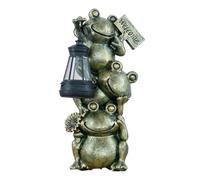 Frog Statue Solar Light, Fashion Balm Aid, Adjustable Garden Path Tool with Relief, Compact Outdoor Cosmetic with Stability, Sl xterior Design Style, Accessory for Parents Friends Family Daily