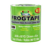Frog Tape Multi-Surface Tira de pintores: 0.94 in. x 60 yds. (verde) / 6 paquetes [6 rollos/pack]