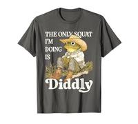 Frog Toad Cowboy Western La única sentadilla que estoy haciendo es Diddly Camiseta