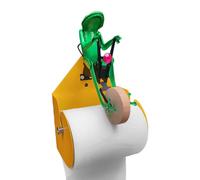 Frog Toilet Paper Holder - Wall Mounted Roll Storage Rack, Decorative Bathroom Tissue Dispenser Organizer | Stand For Kitchen Space Saving Home Accessory