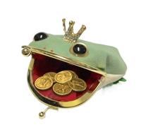 Frog Wallet, Cartoon Coin Pouch, Versatile Zipper Case, Compact and Lightweight, Adorable Plush Frog Design for Cosplay, Everyday Use, Gifting, Green, 5x3.94 Inches