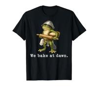 Frog We Bake At Dawn Funny Saying Quote Funny Camiseta gráfica económica, Hombre, Negro, S