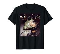 Frog Wearing Sunglasses Drinking Iced Coffee Urban Art Camiseta