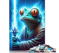 Frog with Magic Sword Puzzles Imposible,desafío for Adults Juego Educativo 1000 Piezas Obra De Arte De Juego De para Adultos Y Niños A Partir De 12 Años 1000pcs (75x50cm)