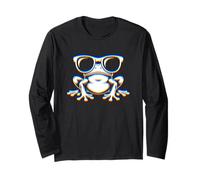 Frog with Sunglasses Electronic Dance EDM Rave Festival Manga Larga