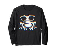 Frog with Sunglasses Electronic Dance EDM Rave Festival Manga Larga