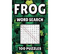 Frog Word Search: 100 Pages of Animal Puzzles, Word Scramble, Word Find, and Vocabulary Activities for Kids, Adults, and Seniors