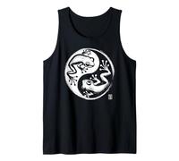 Frog Yin Yang Yoga Pincel Arte Niños Niñas Niños Camiseta sin Mangas