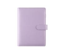 Frogetu Archivador de Documentos A5, Carpeta Anillas A5 De Cuero, 6 Anillas, Morado