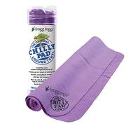 FROGG TOGGS Almohadilla fría de Alcohol de polivinilo, Toalla de enfriamiento instantáneo, de Larga duración, Reutilizable, Toalla de Cuello para Deportes y Exteriores, 33 x 13 Pulgadas, Color Morado