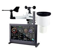 FROGGIT Estación Meteorológica Inalámbrica a Internet HP2000 (Y-Edition) - Negro - Estación Meteorológica - Pantalla Color Táctil - 6 Sensores Multifuncionales - Wi-Fi - Minimalista