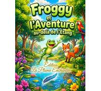 Froggy et l’Aventure au-delà de l’Étang.: Histoire et livre de coloriage pour enfants (6-8 ans) Une aventure avec le renard, la tortue et le perroquet.