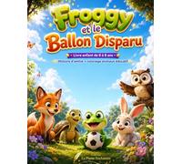 Froggy et le Ballon Disparu.: Une aventure magique pleine d’amitié, d’humour et de coloriages pour les enfants de 6 à 8 ans (Froggy et le Match Rigolo.)