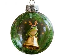 Froggy Holiday Magic Christmas Ornament- Frog Christmas Tree Decoration & Festive Home Décor Gift (03)
