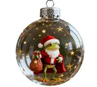 Froggy Holiday Magic Christmas Ornament- Frog Christmas Tree Decoration & Festive Home Décor Gift (04)