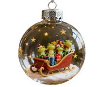 Froggy Holiday Magic Christmas Ornament- Frog Christmas Tree Decoration & Festive Home Décor Gift (10)