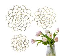 Froghe di fiori per accordi VASE, supporto per la disposizione floreale | 3 pezzi Griglia portatile del gambo di ferro | Strumento di arrangiamento dei fiori, organizzatore di piante artificiali,