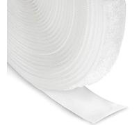 FrogJim cinta de bucle para coser blanca, 20 mm de ancho, rollo de 5 m felpa no autoadhesivos KRNWL5