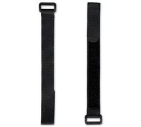 FrogJim - Cinta de forro polar y gancho de 120 cm con hebilla, color negro, 20 mm de ancho, correa autoagarre, brida de nailon reutilizable KKS12005