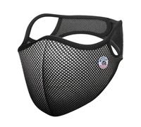 FROGMASK - Mascarilla antipolución, antipolen y antipolvo - Unisex - Lavable y reutilizable - Para ciclismo y moto - Blanco y negro - Con 1 filtro FFP2 - Talla L