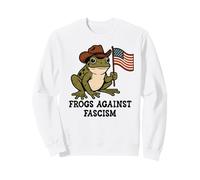Frogs Against Fascism Anti-Fascism Frog Off to Fight Fascism Sudadera