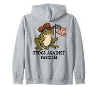 Frogs Against Fascism Anti-Fascism Frog Off to Fight Fascism Sudadera con Capucha