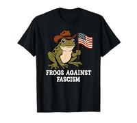 Frogs Against Fascism Anti-Fascism Off to Fight Fascism Frog Camiseta