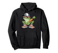 Frogs Amphibian Kids, Eating Taco Funny Frog Sudadera con Capucha