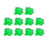 Frogs For Kids - Frogs Squeak and Floating Rubber Bath Toy, 10x Mini Squeak Float Shower Swimming Bathtub Pool Decoration Miniature For Classroom Carnival Prizes Birthday Party
