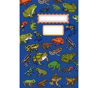 Frogs in Quiet Scribbles - Navy Blue Pastel Notebook for Nature Enthusiasts, Thoughtful Creators, and Animal Fans Who Love Minimal Stationery and ... and 120 Lined Pages for Students, Writers